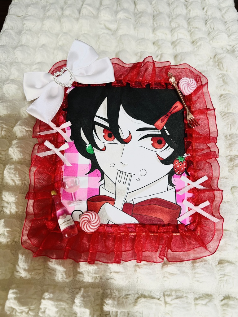 【創作】ショートケーキボーイ【デコ色紙】