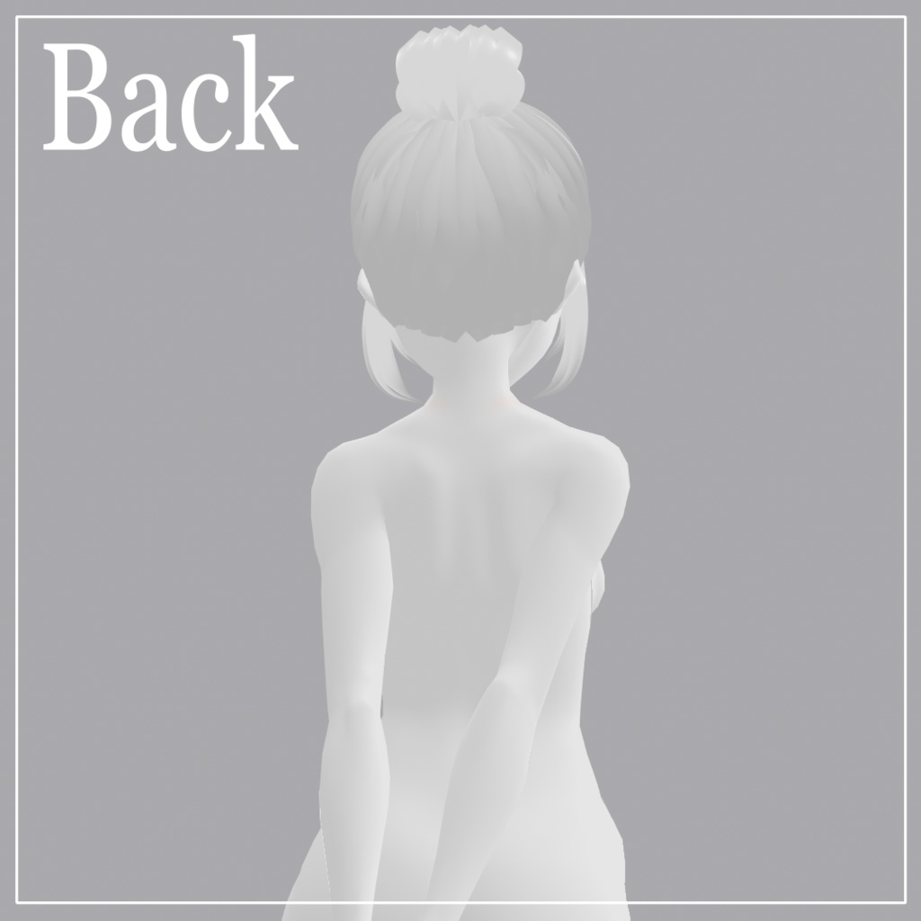 ~Elegant Updo II VRoid Hair Preset~