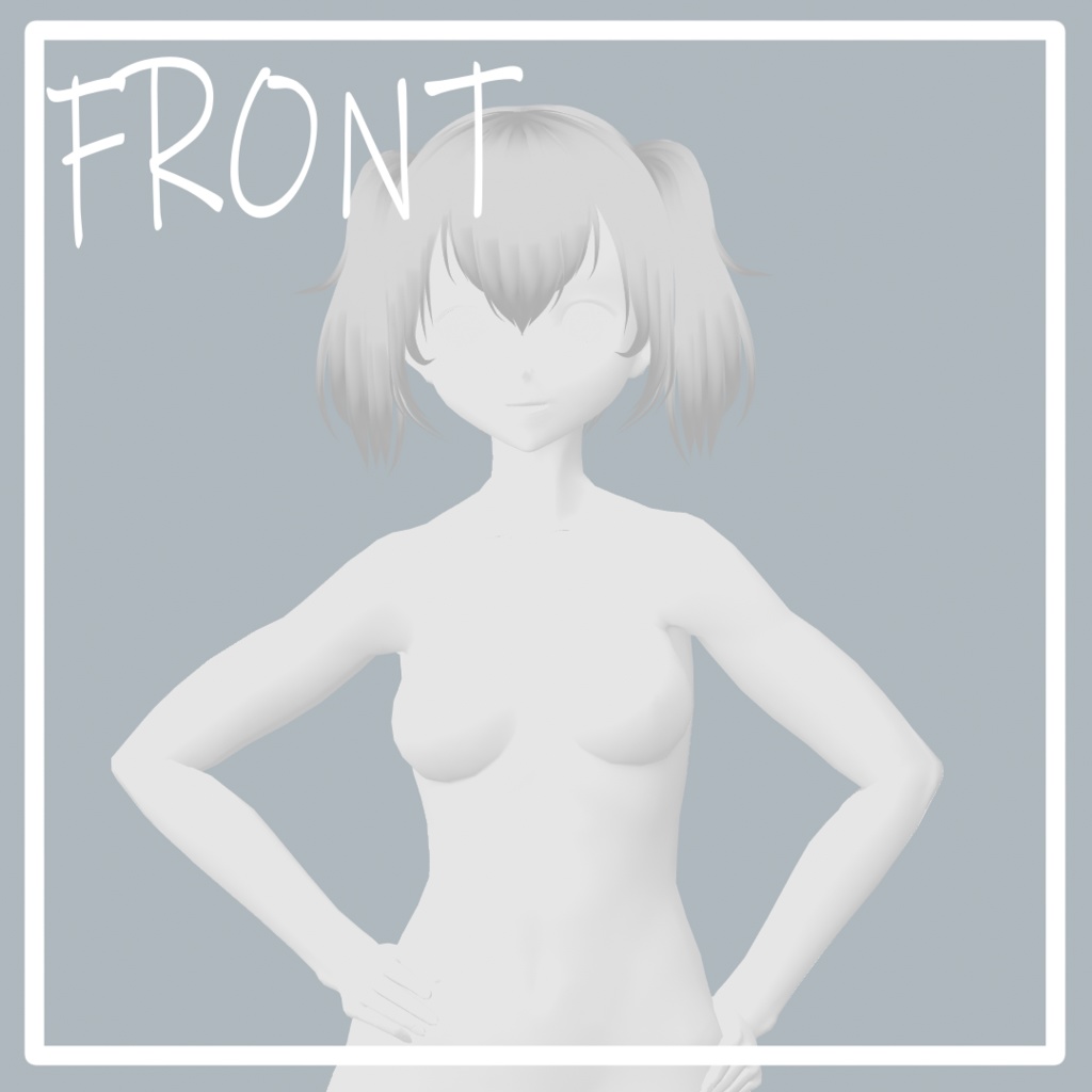 Energetic Twin-Tails II Hair Preset for VRoid
