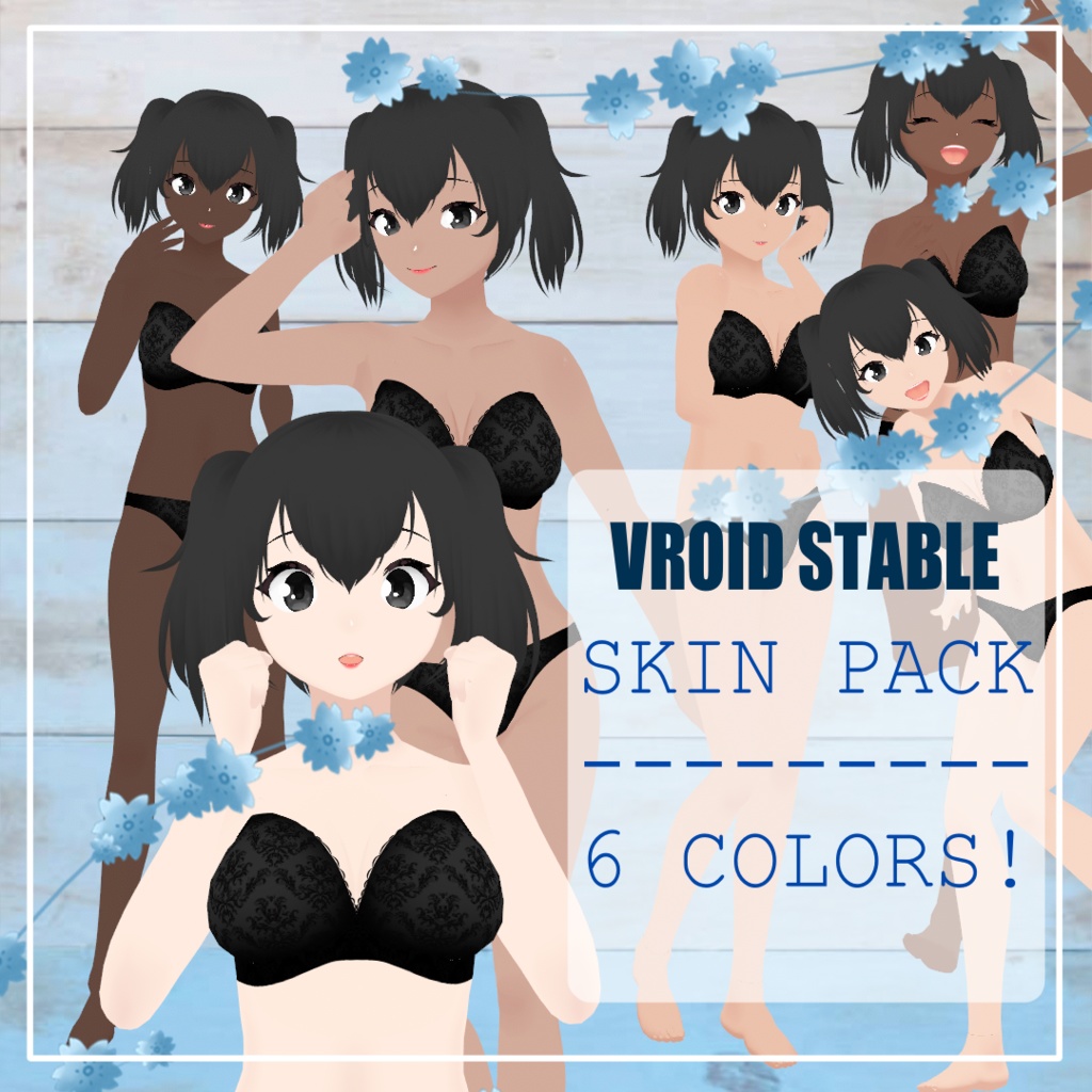 6 - COLOR SOFT SKIN TONE PACK (FEMALE) II VROID STABLE