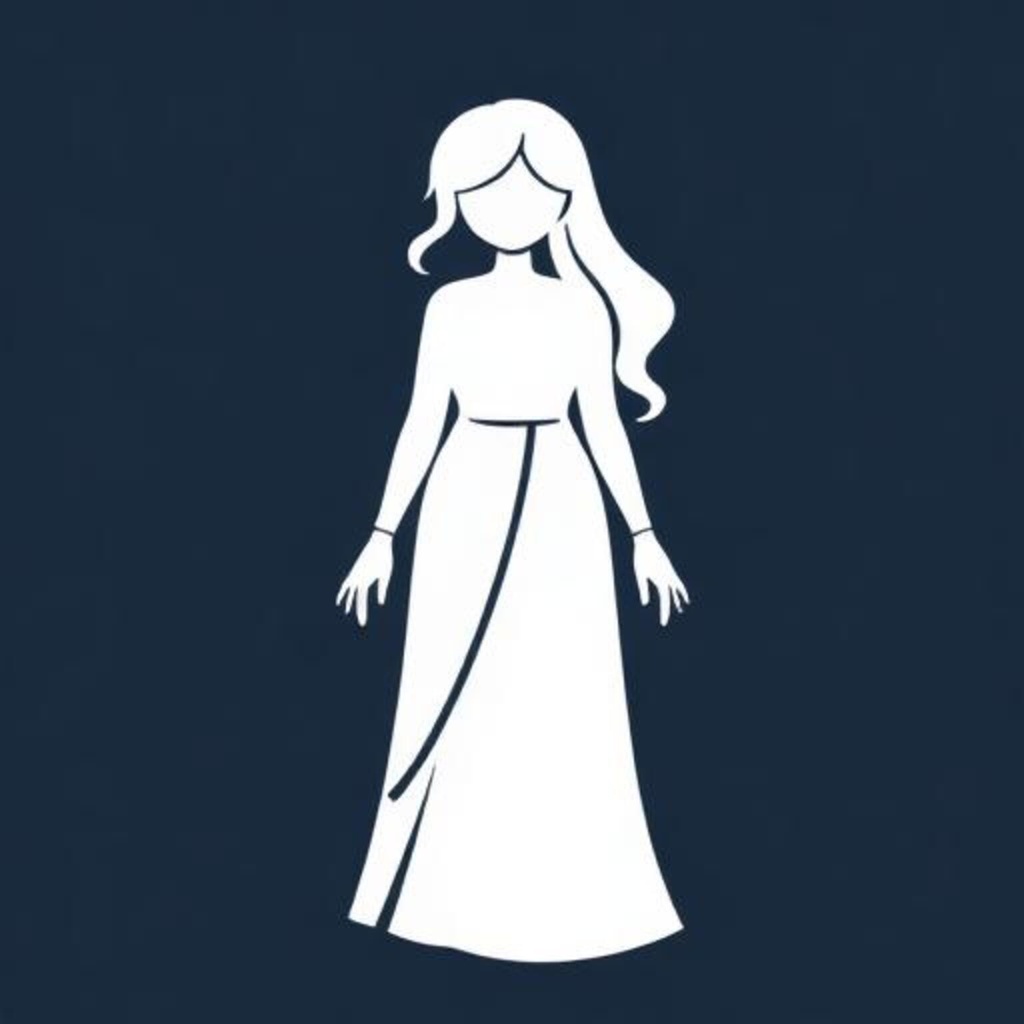 白いドレスの女性