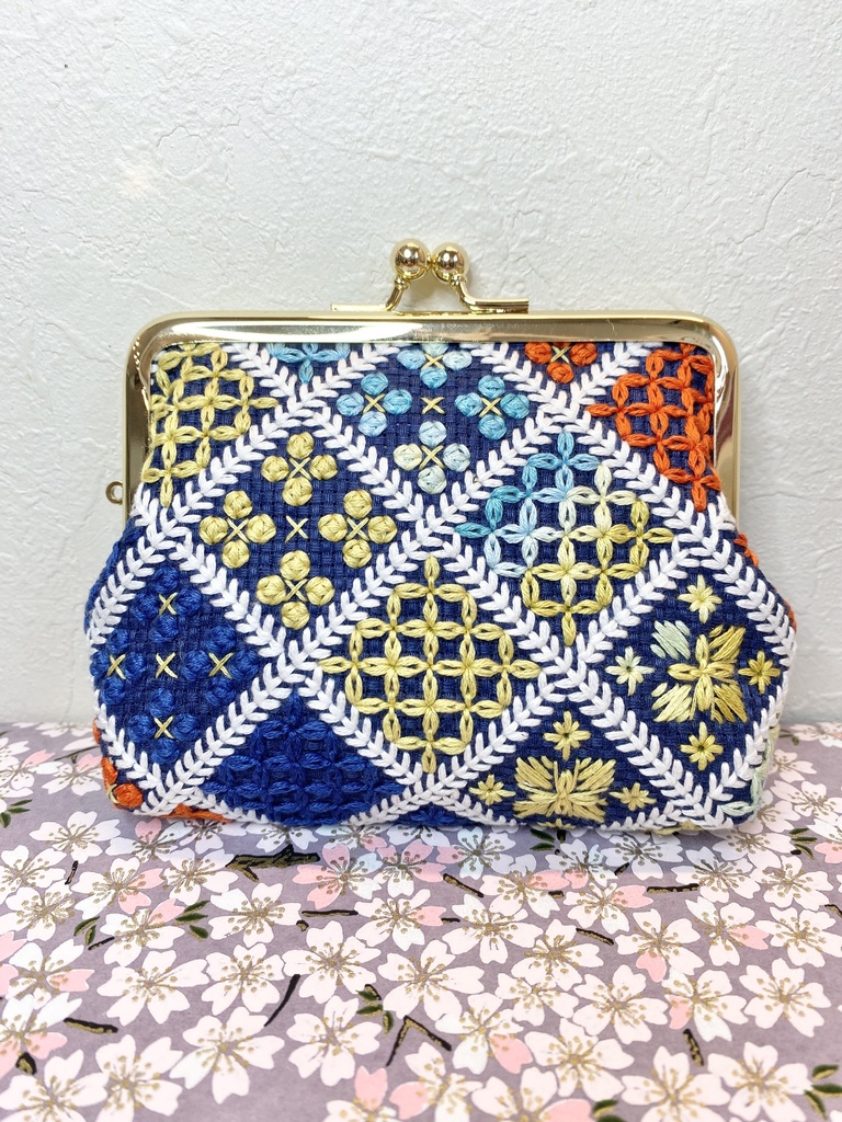【手刺繍】山姥切国広(極)がまぐちポーチ