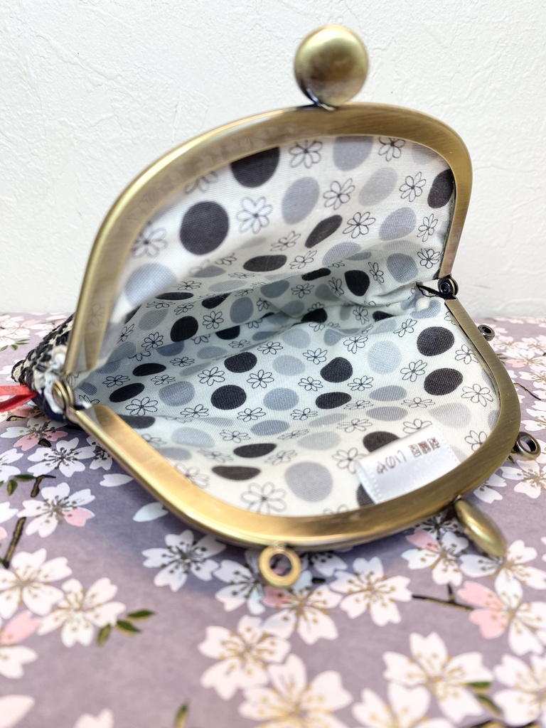 【手刺繍】時間遡行軍イメージがまぐち