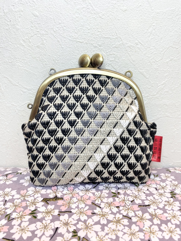 【手刺繍】時間遡行軍イメージがまぐち