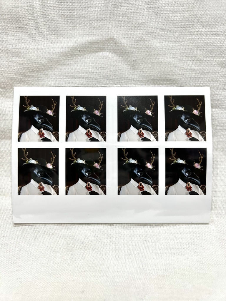 証明写真風シール【研究者】