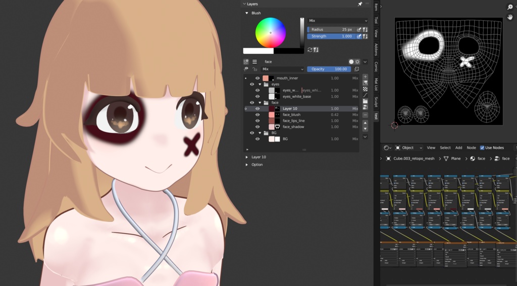 【Tx Layer】レイヤー構造でテクスチャペイントできるアドオン【Blenderアドオン】