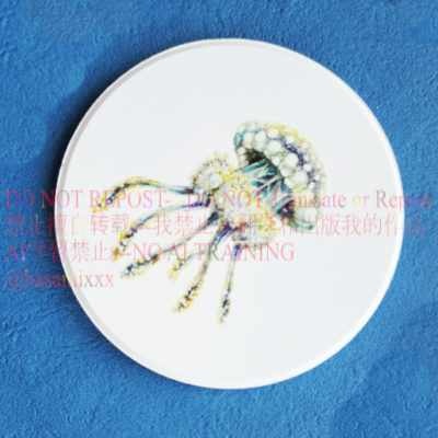 海の生き物コースター　タコクラゲ