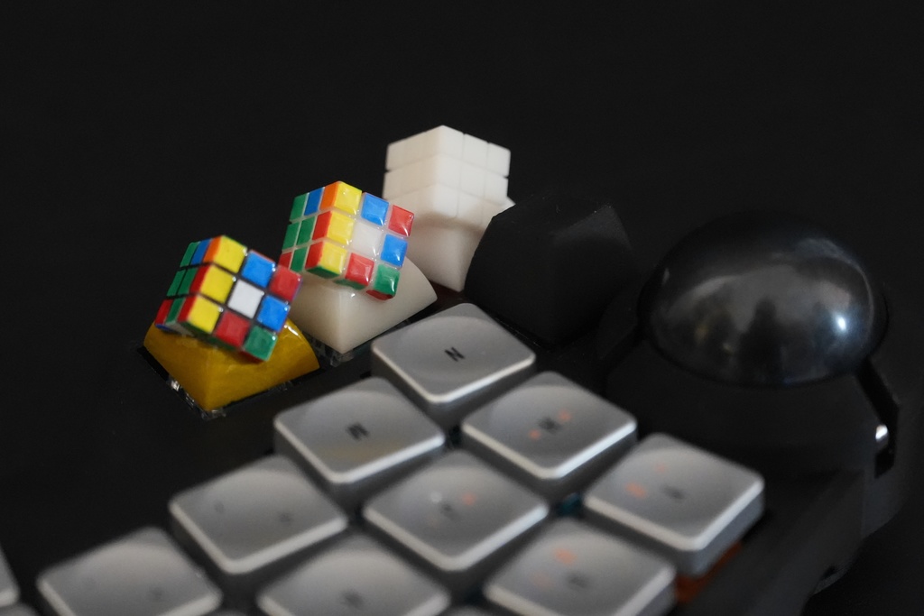 埋め込み6面パズルキーキャップ