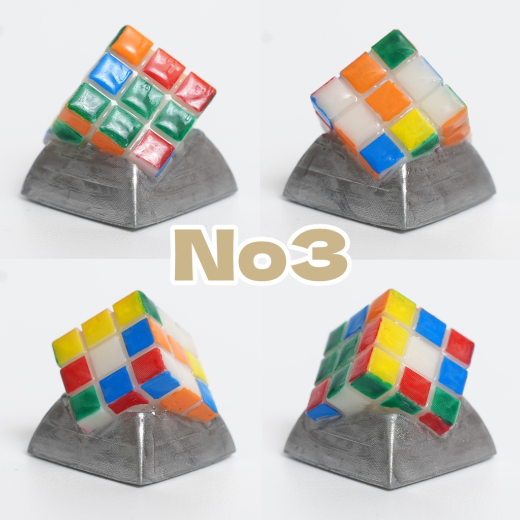 埋め込み6面パズルキーキャップ