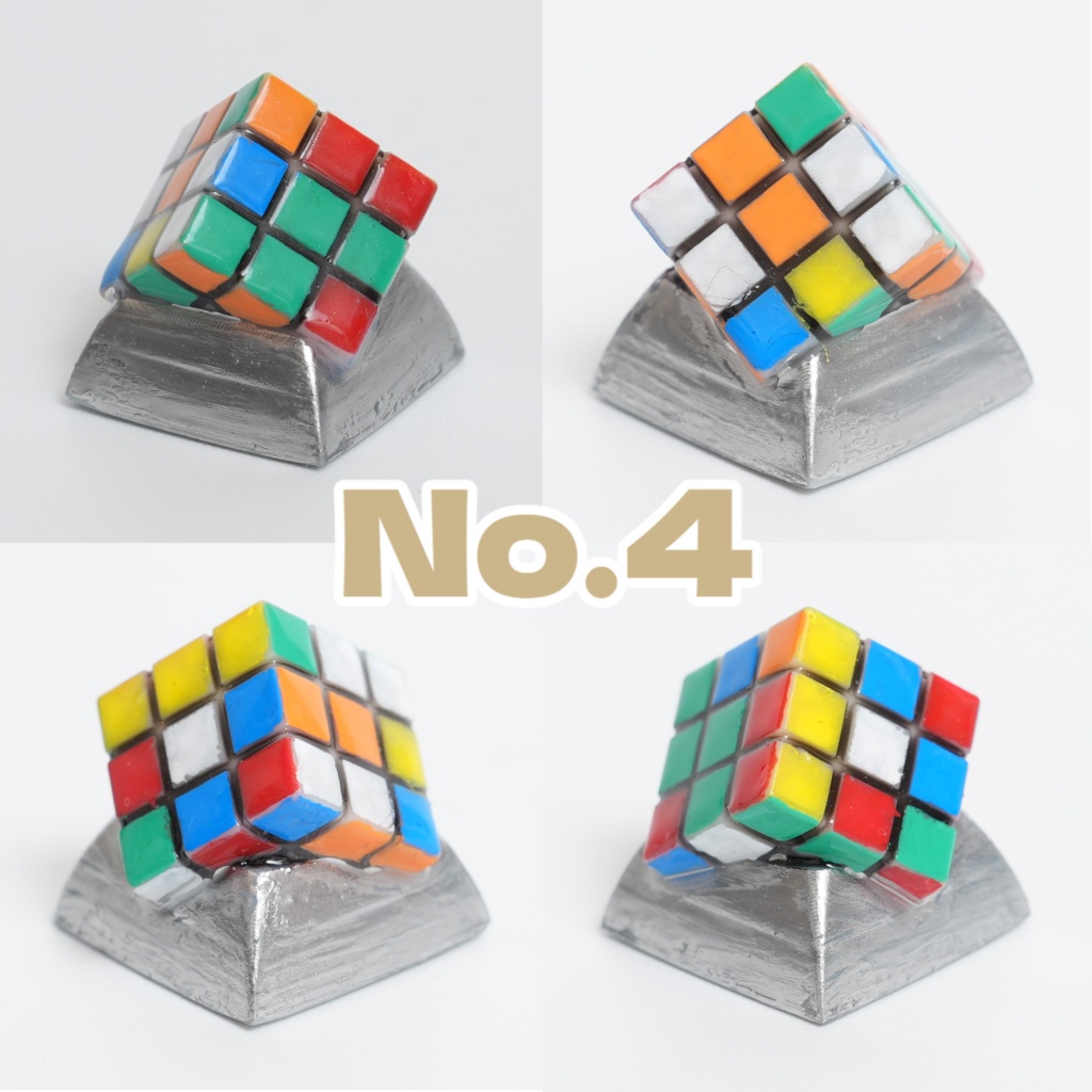 埋め込み6面パズルキーキャップ