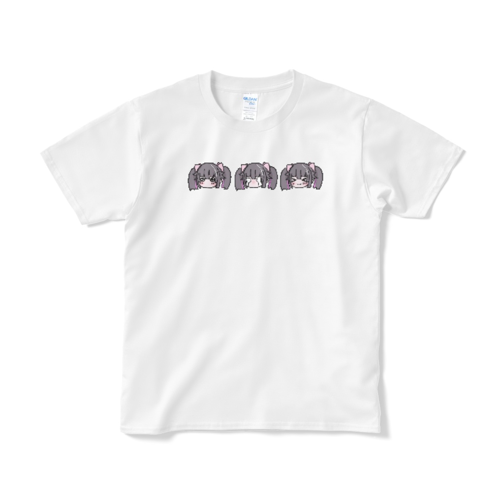 ꒰ 常設 ꒱狐神乃トウカ書き下ろし✧ドットちびとうか3連Tシャツ