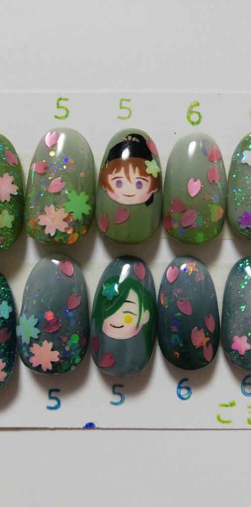 わんぱくいしきりまる&あおえネイル