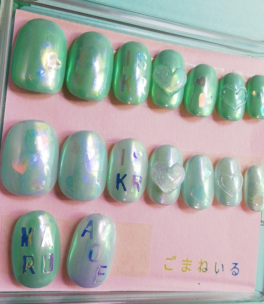 オーロラうるうるiskrネイルチップ