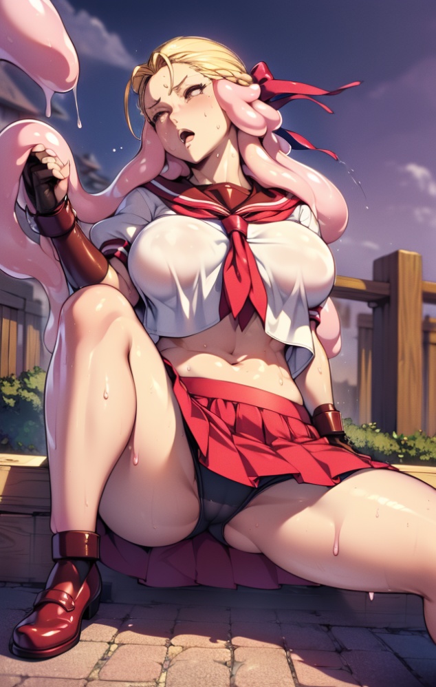 060　格闘お嬢様吸収・前編　絡まれ中（２４枚）