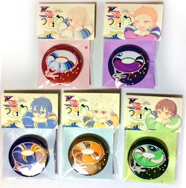 三条うきわ缶バッジ