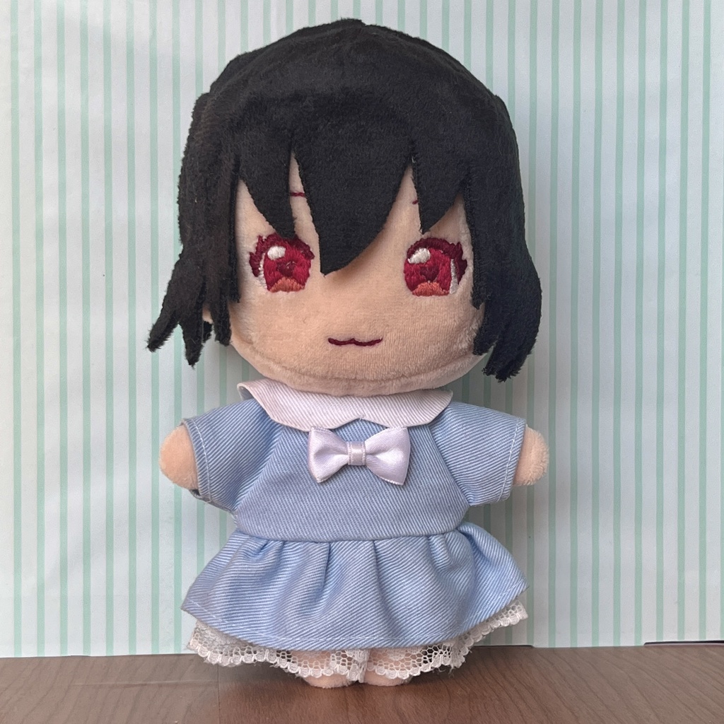 【匿名配送】〈プライズ16㎝ぬい・無属性10㎝共通〉推し色ワンピース 寒色ver.