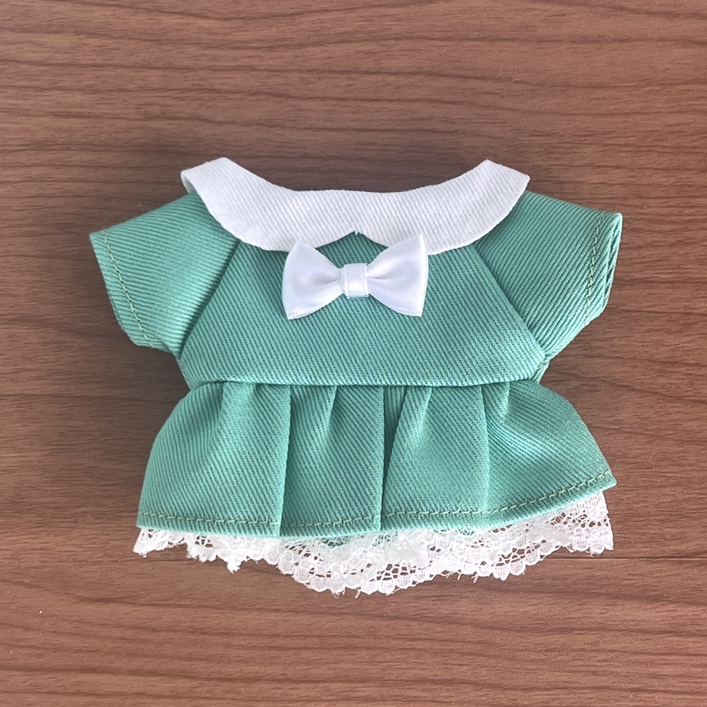 【匿名配送】〈プライズ16㎝ぬい・無属性10㎝共通〉推し色ワンピース 寒色ver.