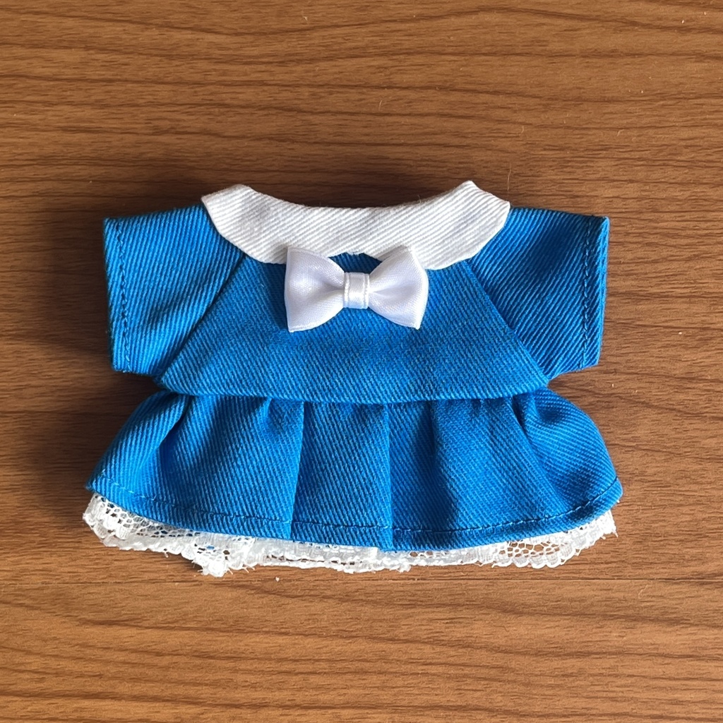 【匿名配送】〈プライズ16㎝ぬい・無属性10㎝共通〉推し色ワンピース 寒色ver.