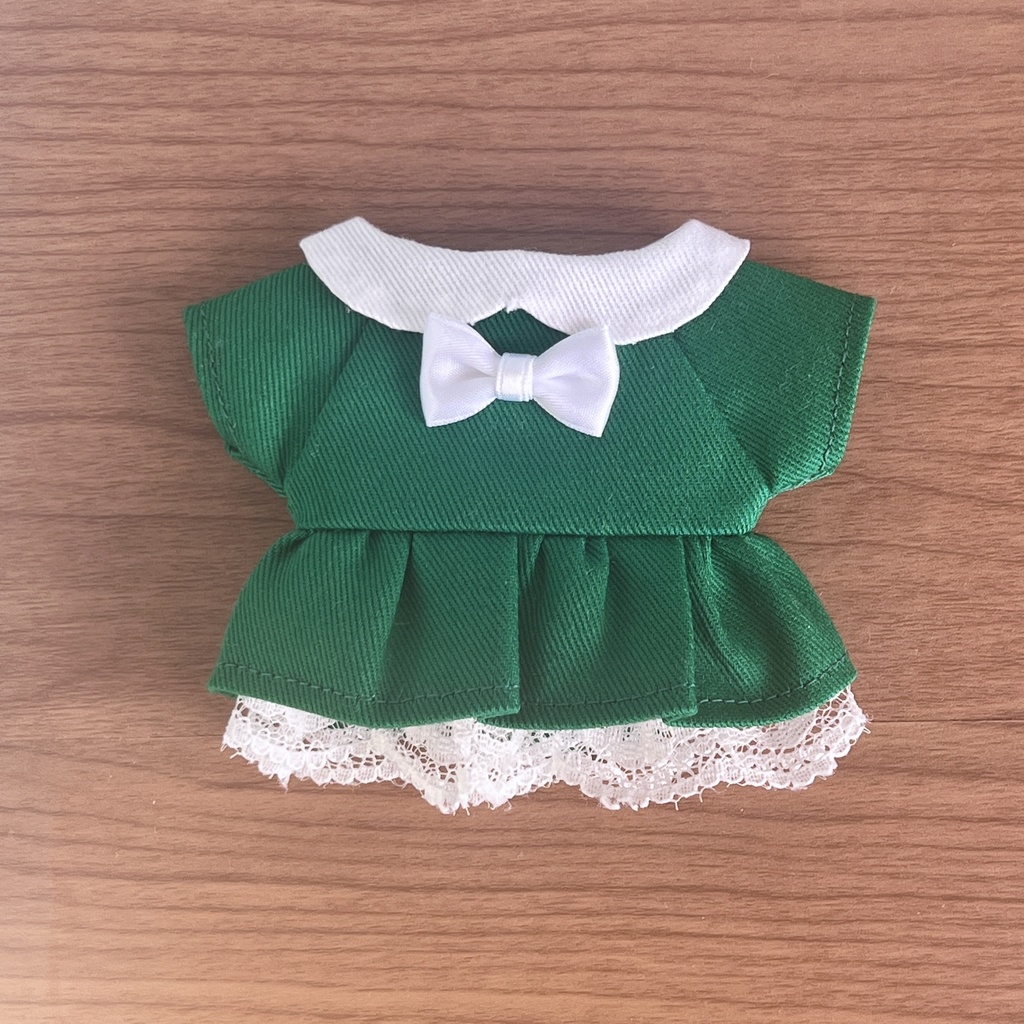 【匿名配送】〈プライズ16㎝ぬい・無属性10㎝共通〉推し色ワンピース 寒色ver.