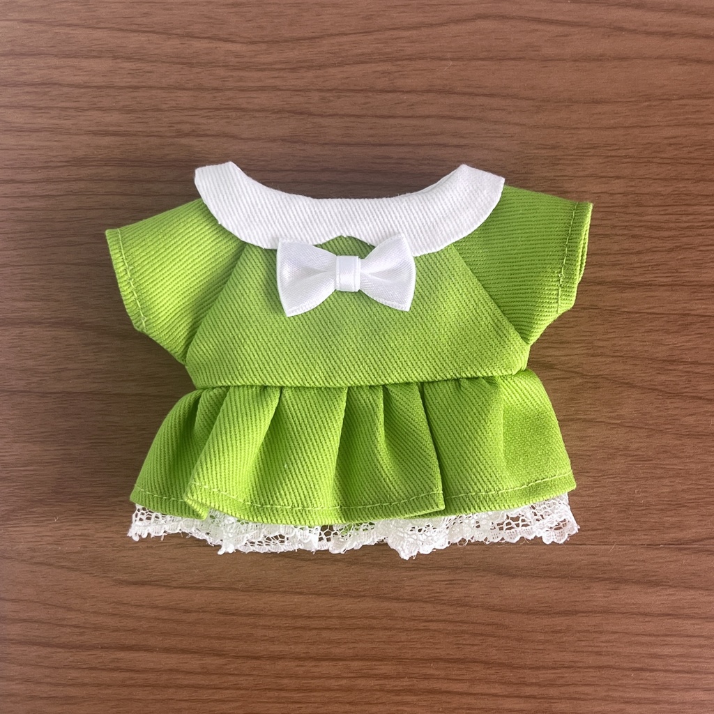 【匿名配送】〈プライズ16㎝ぬい・無属性10㎝共通〉推し色ワンピース 寒色ver.