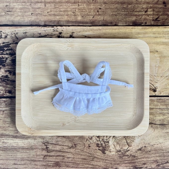 【匿名配送】〈プライズ16㎝ぬい・無属性10㎝共通〉エプロン・カチューシャ