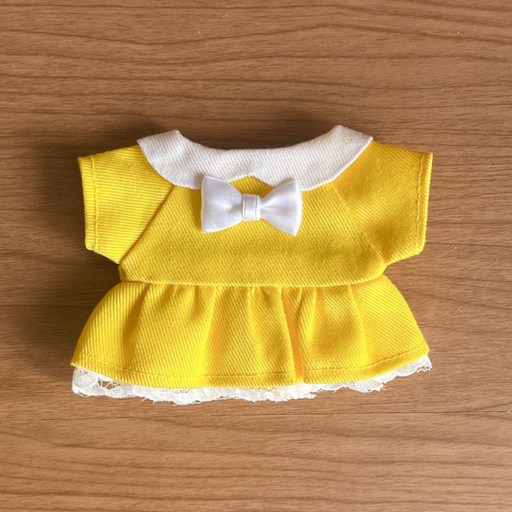 【匿名配送】〈プライズ16㎝ぬい・無属性10㎝共通〉推し色ワンピース 暖色ver.