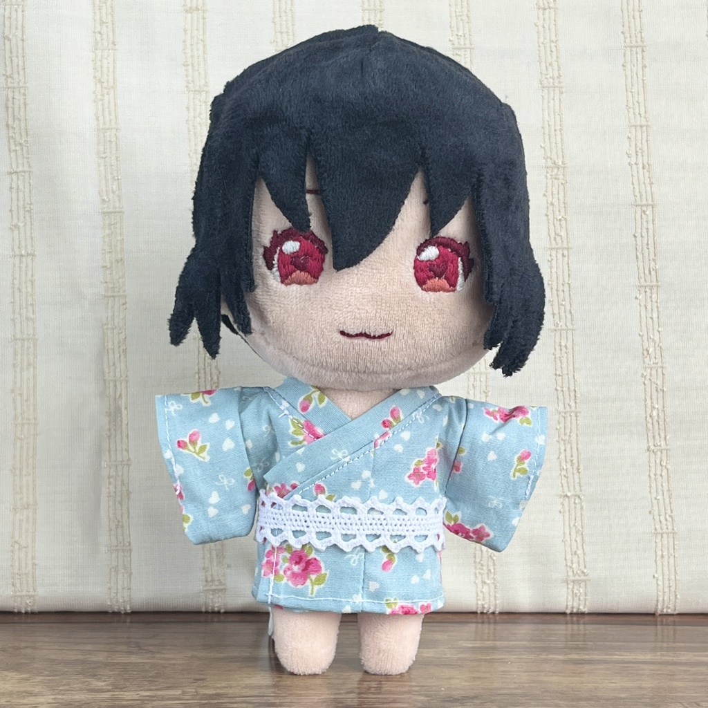 【匿名配送】〈プライズ16cmぬい・無属性10㎝共通〉浴衣・着物 花柄ver.