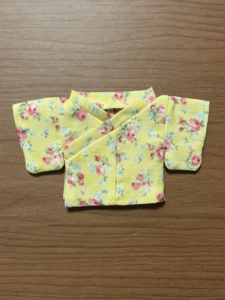 【匿名配送】〈プライズ16cmぬい・無属性10㎝共通〉浴衣・着物 花柄ver.