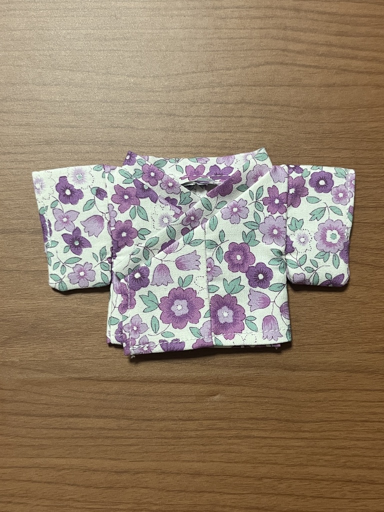 【匿名配送】〈プライズ16cmぬい・無属性10㎝共通〉浴衣・着物 花柄ver.