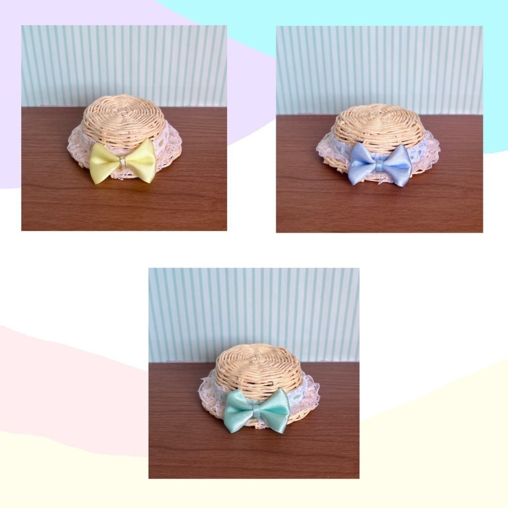〈オビツ11・ねんどろいどどーる〉ふりふりリボンのカンカン帽