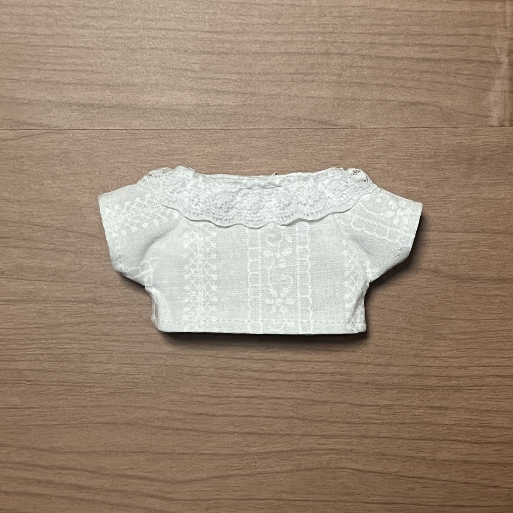 【匿名配送】〈プライズ16㎝ぬい〉チェックのサロペットセット