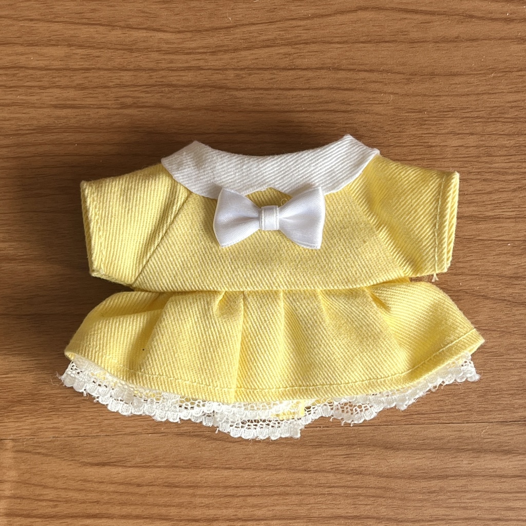 〈プライズ16㎝ぬい・無属性10㎝共通〉推し色ワンピース 暖色ver.