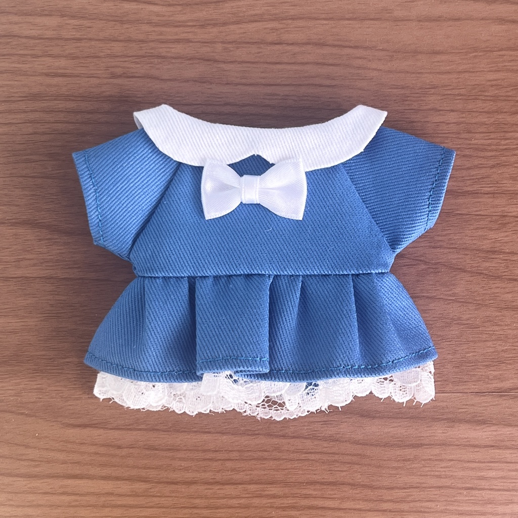 〈プライズ16㎝ぬい・無属性10㎝共通〉推し色ワンピース 寒色ver.