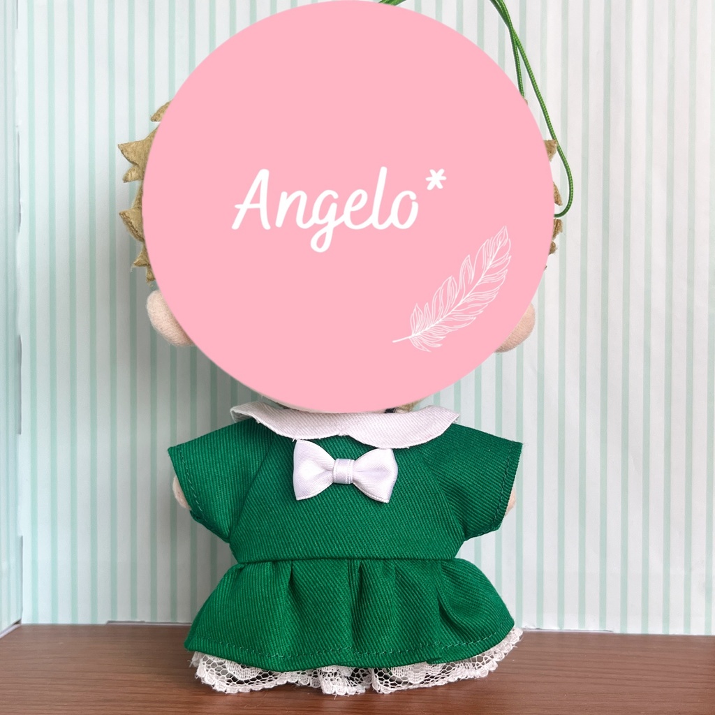 〈プライズ16㎝ぬい・無属性10㎝共通〉推し色ワンピース 寒色ver.