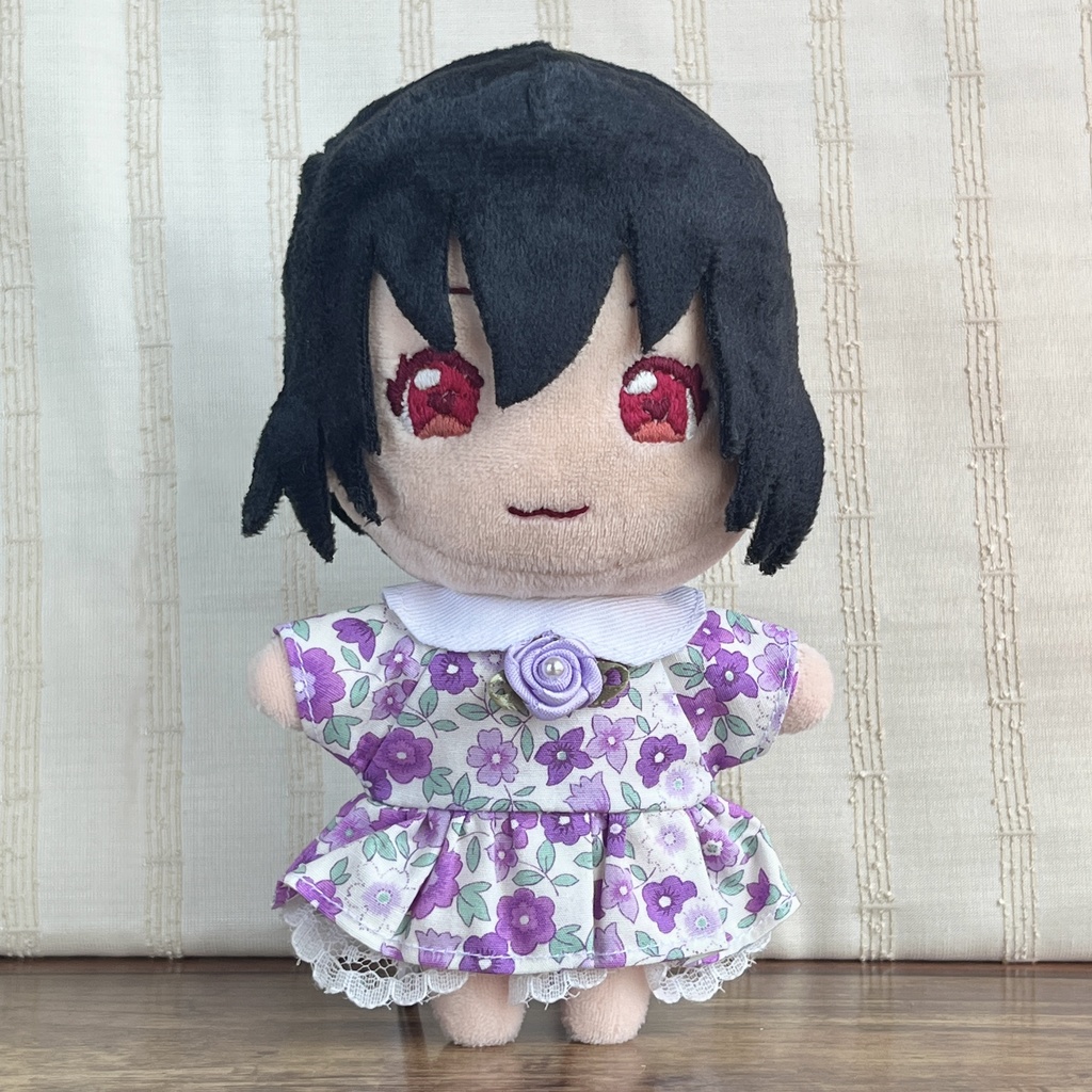 〈プライズ16㎝ぬい・無属性10㎝共通〉花柄のワンピース