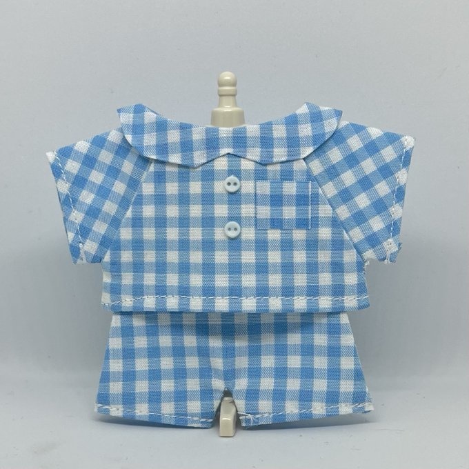 〈プライズ16㎝ぬい〉チェックのパジャマ 上下セット