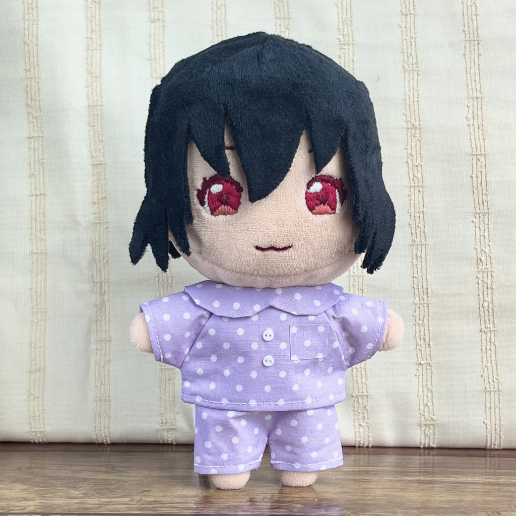 〈プライズ16㎝ぬい〉水玉のパジャマ 上下セット