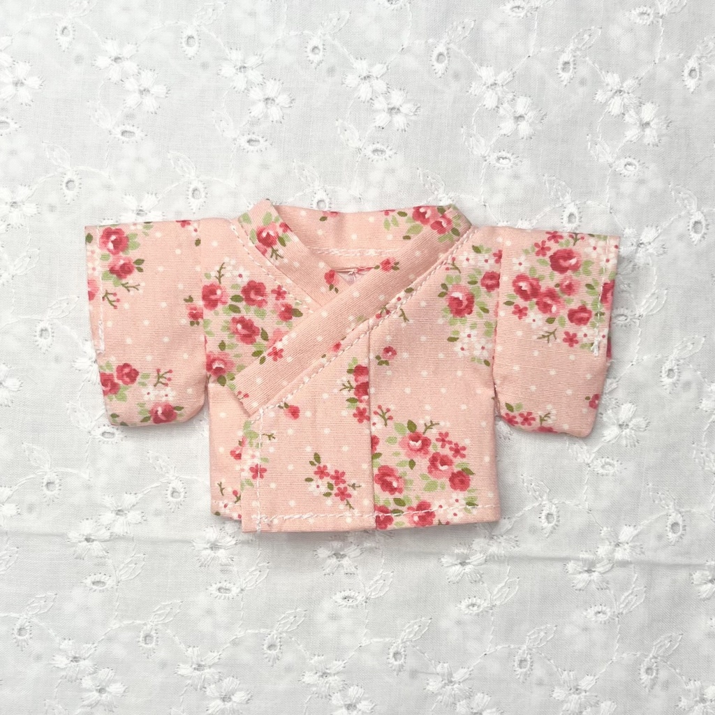 〈プライズ16cmぬい・無属性10㎝共通〉浴衣・着物 花柄ver.