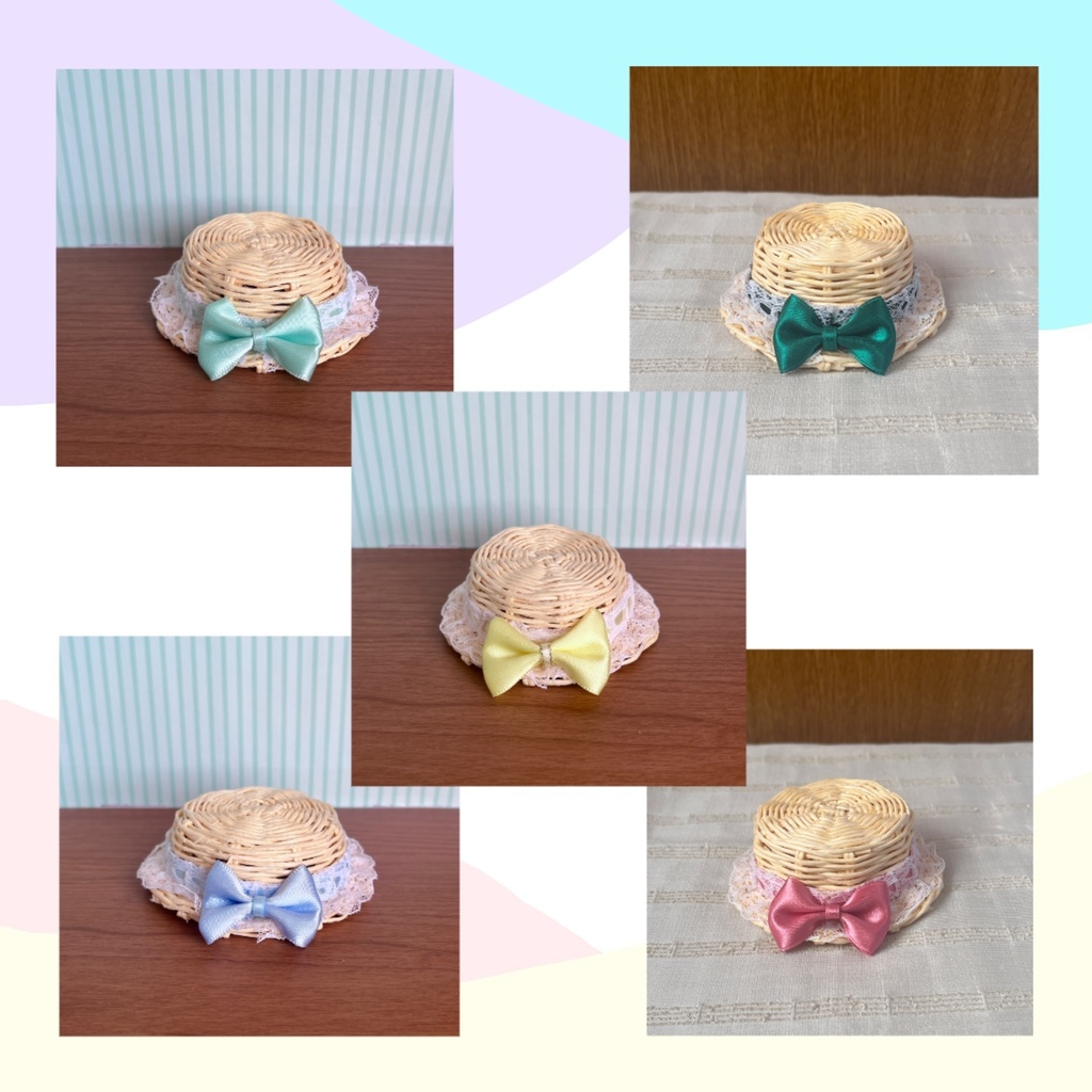 〈オビツ11・ねんどろいどどーる〉ふりふりリボンのカンカン帽