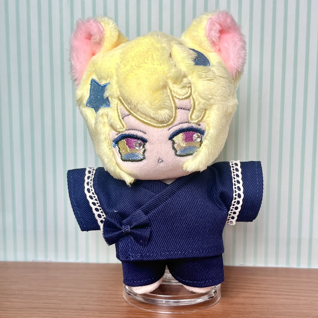 【匿名配送】〈プライズ16㎝・無属性10㎝共通〉うさぎ柄の甚平