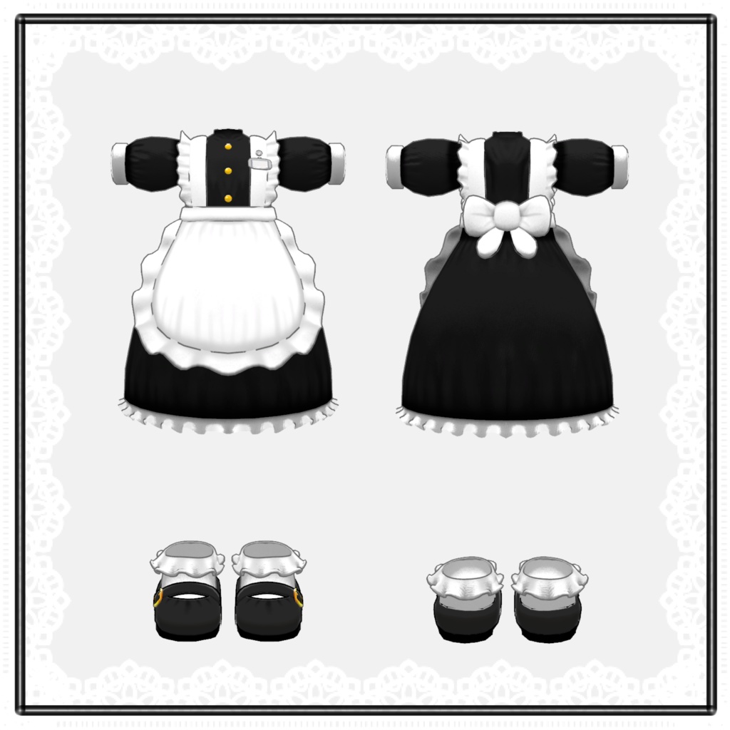 シンプルメイド服 -Simple maid clothes-