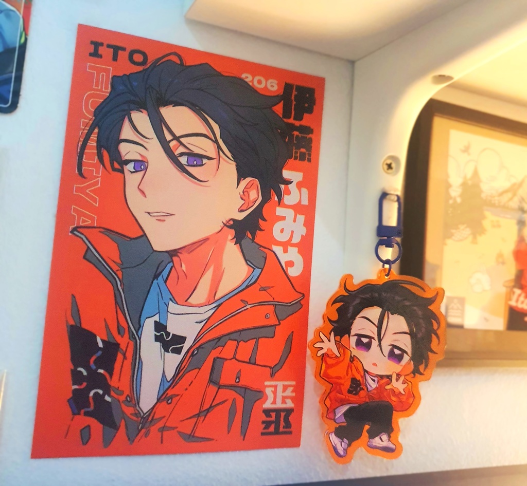 【カリスマ】伊藤ふみや・B6ポストカード & 型抜きPVC透明カード