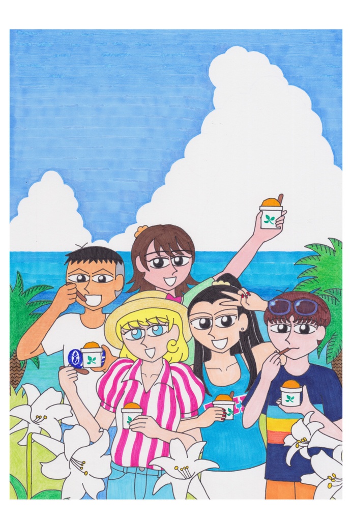 【コラボ】まとばあきおさん×すいかどんポストカード