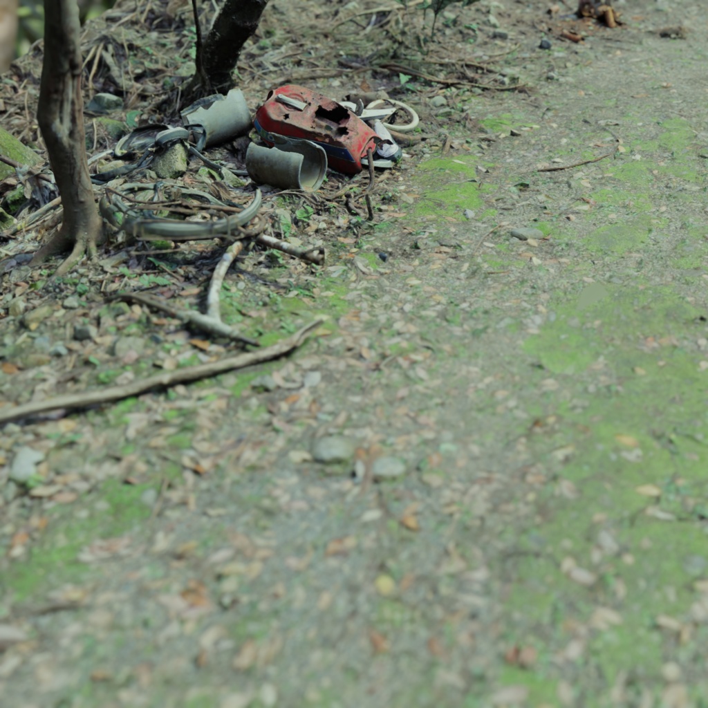 朽ち果てた乗り物【フォトグラメトリ】