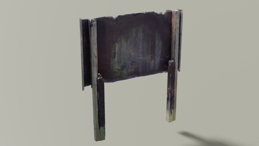 【フォトグラメトリ】木製看板2種