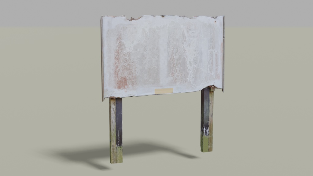 【フォトグラメトリ】木製看板2種