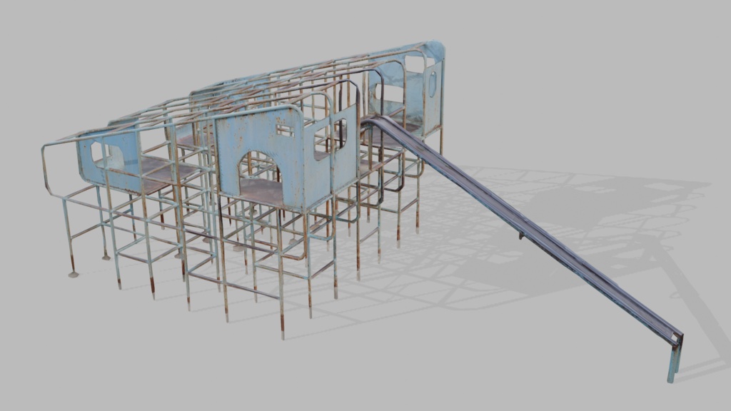 ジャングルジムすべり台【フォトグラメトリ】