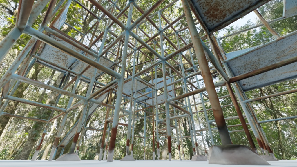 ジャングルジムすべり台【フォトグラメトリ】