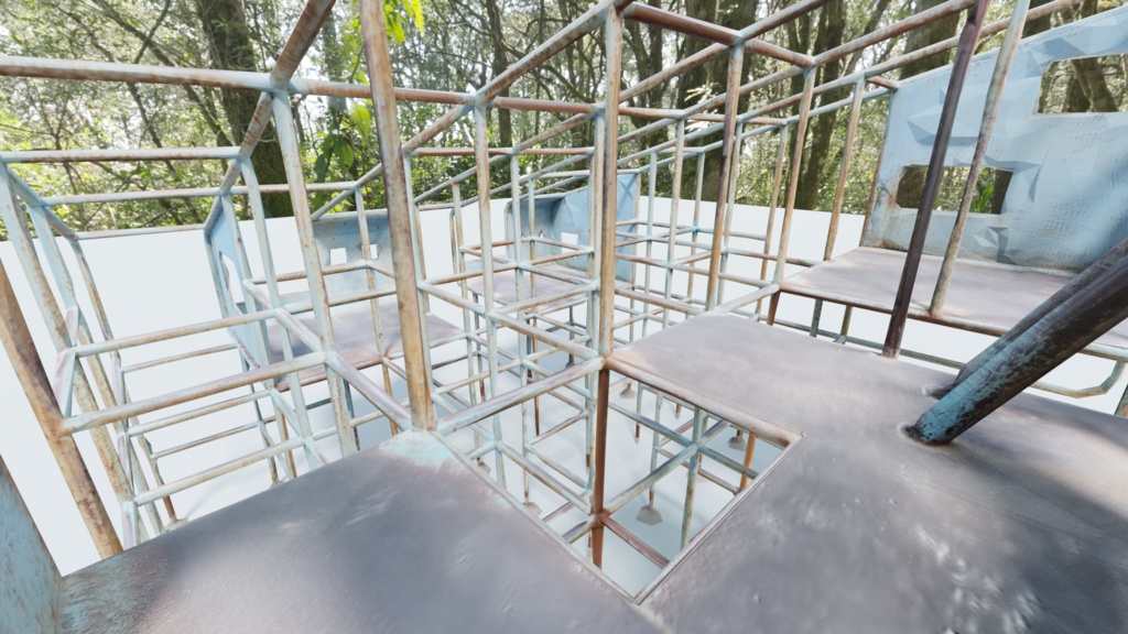 ジャングルジムすべり台【フォトグラメトリ】