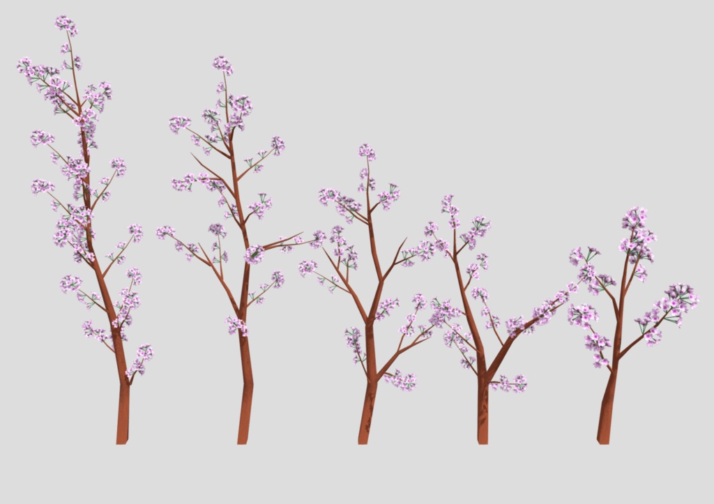 桜の木の枝、サイズ中(5種類)